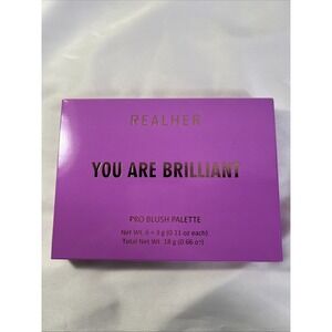 Real Her You Are Brilliant Pro Blush Palette Makeup Tray 6 Color New In Package